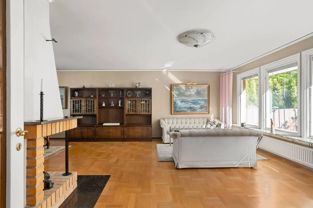 Soggiorno - 1-Storey Villa with Forest View in Hörvik