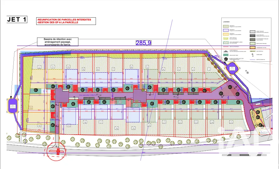 Plan - Terrain à Bâtir Viabilisé à Pange