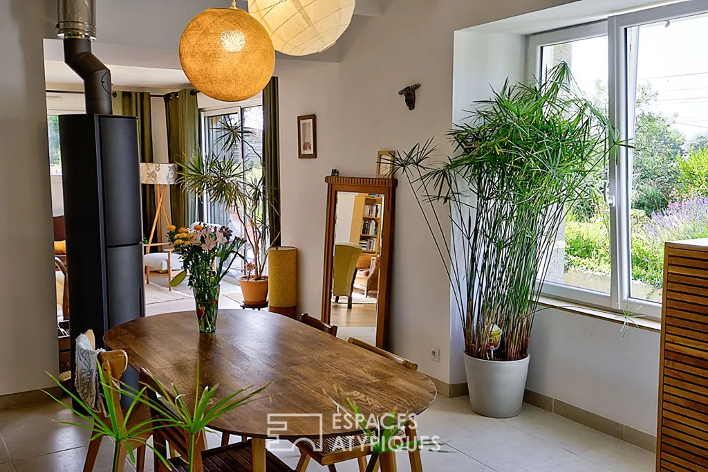 Salle à manger - Maison de charme avec jardin plein sud à Langueux