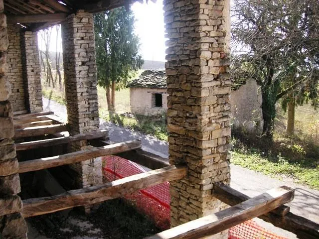 Terrace - Rustic Stone Casale with Cultivable Land in Murazzano