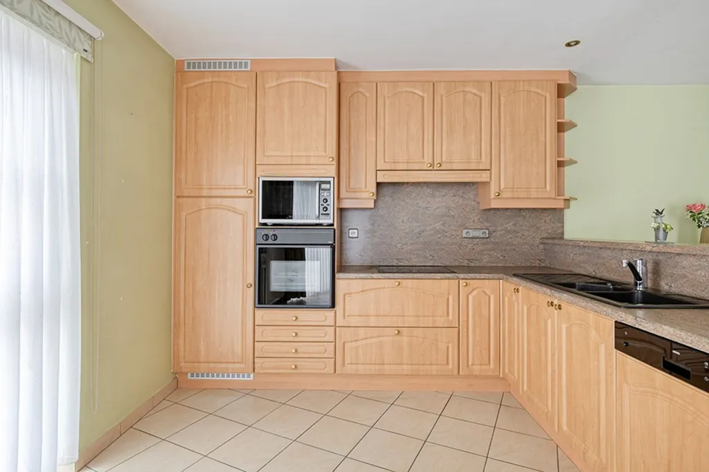 Köök - Accessible 2-Bed Apartment with Garden in Machelen