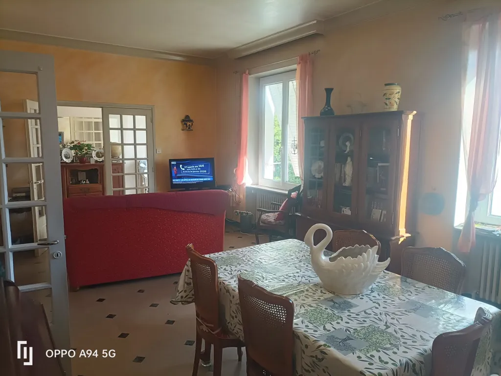 Dining Room - Renovated House with Garden in Aubenas