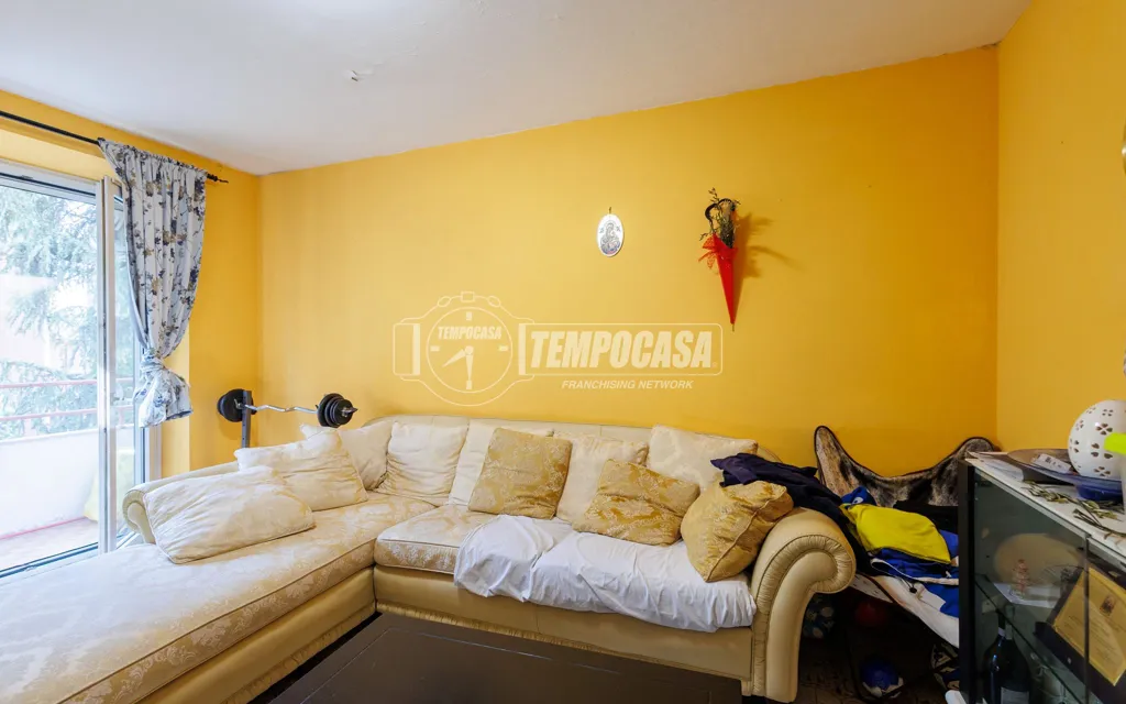 Living Room - Partially Refined Apartment with Balcony in Parma