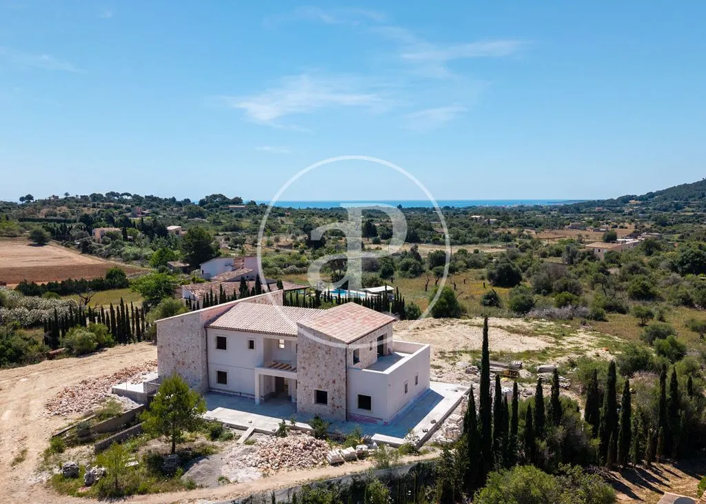 Vue aérienne - Luxury Villa with Pool near Son Servera