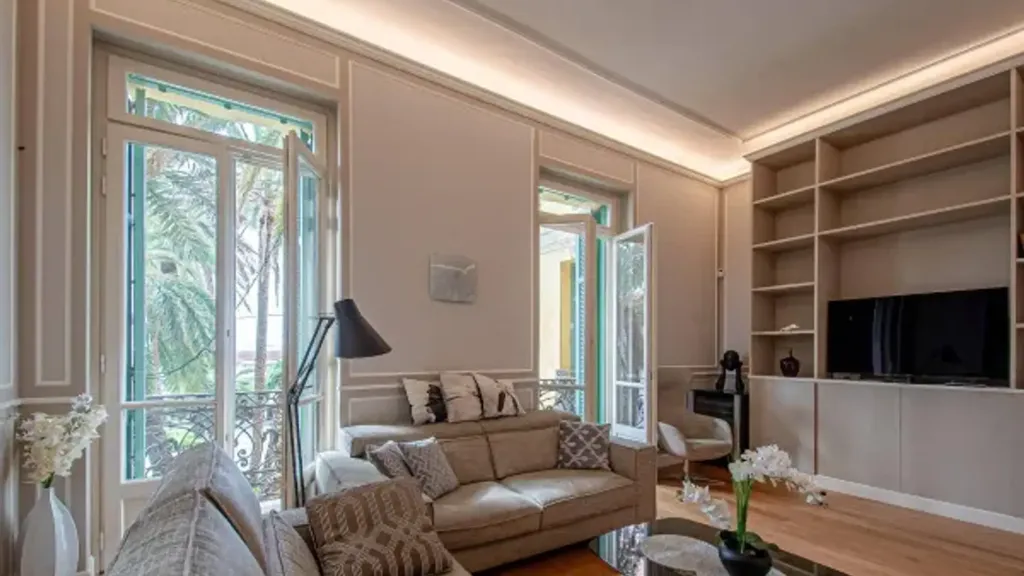 Living Room - Luxury Flat with Sea View in Bordighera