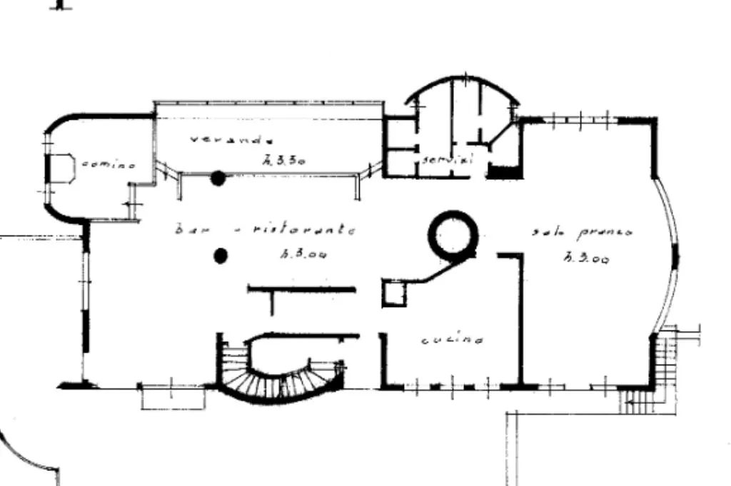 Plan - Commercial Complex with Restaurant in Artegna