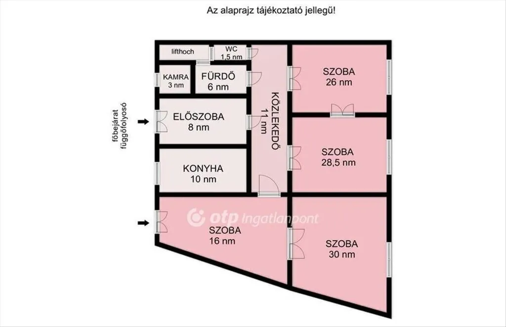 Planimetria - Renovatable Apartment with Lift in Budapest IX
