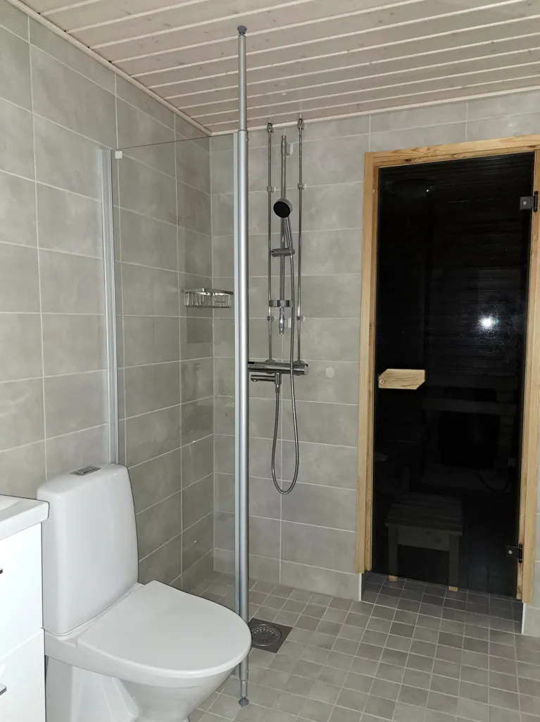 Salles de bain - Apartment with Sauna in Keljo, Jyväskylä