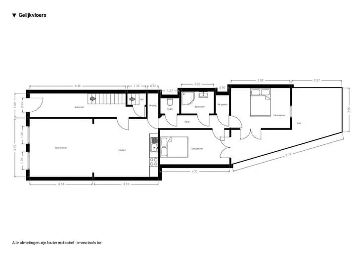 Plan - Appartement à Borgerhout, Antwerp