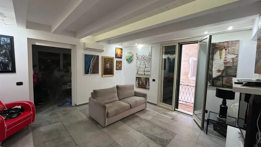 Soggiorno - Two-Level Apartment with Terraces in Palermo