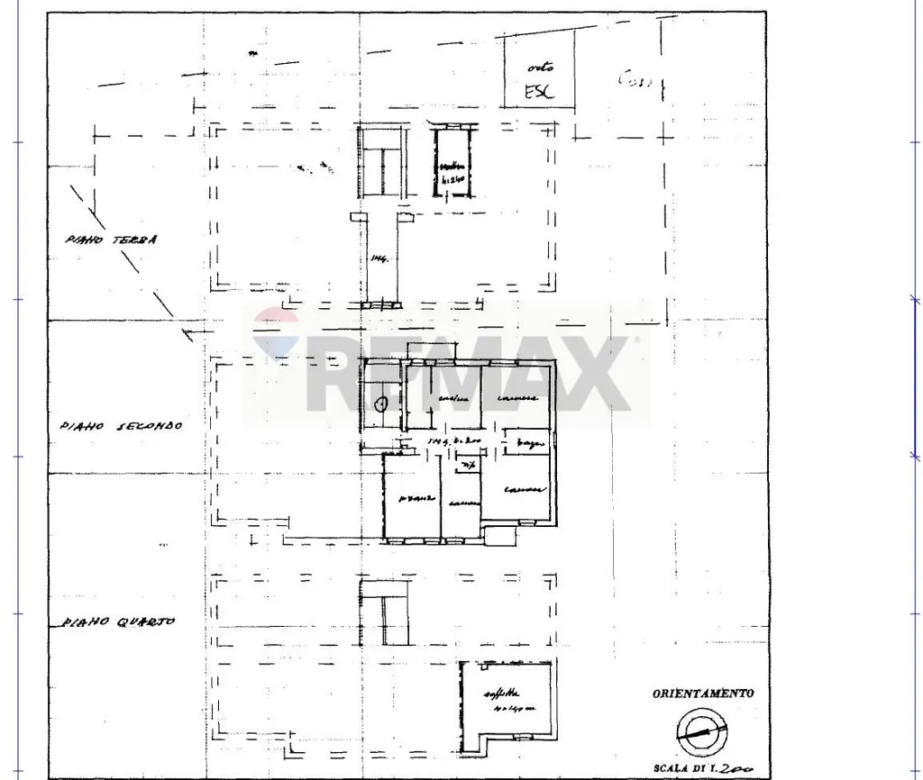 Plan - Apartment with Two Terraces in Fabriano