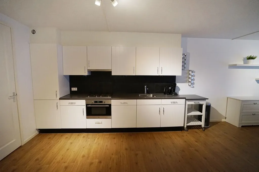 Kitchen - Furnished Apartment with City View in Eindhoven