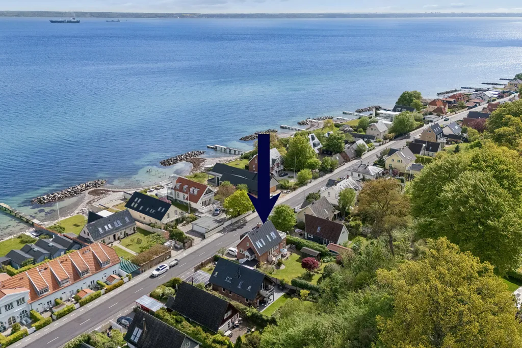 Vue aérienne - Villa with Sea View in Ålsgårde