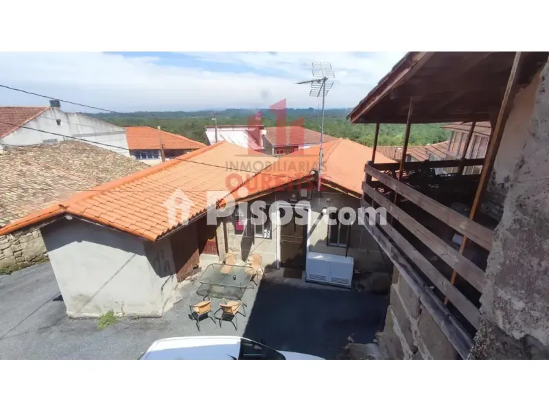 Vue aérienne - Stone Cottage for Renovation with Large Plot in Cebreiro