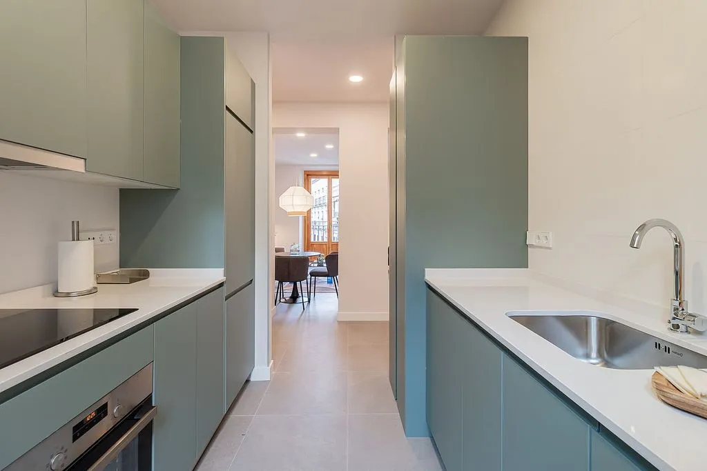 Köök - Furnished Flat with Balcony in Madrid