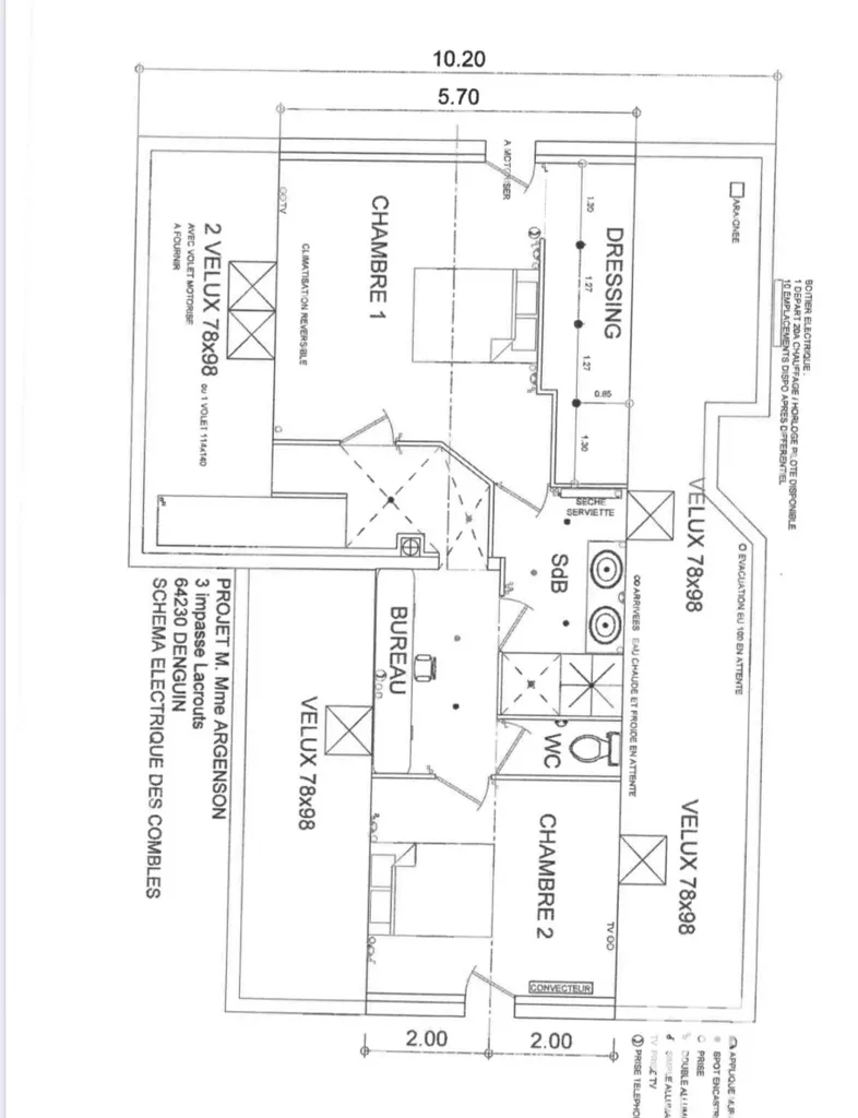 Plan - Maison Familiale avec Piscine à Denguin