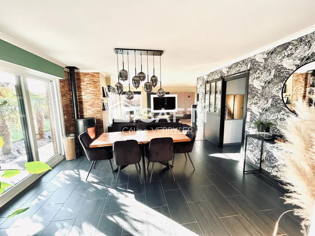 Söögituba - Semi-detached House with Pool in Oudezeele