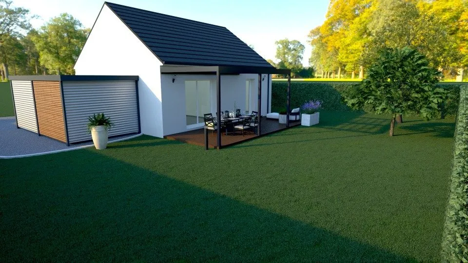 New Build House with Garden in Fleury