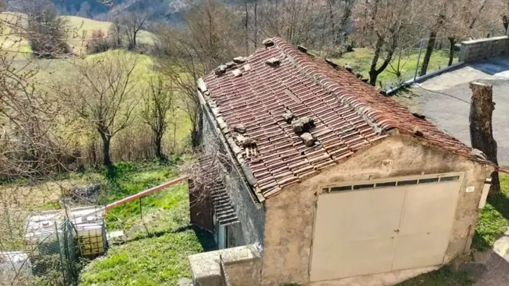 Vue aérienne - Two-Unit Apartment with Private Resede in Firenzuola