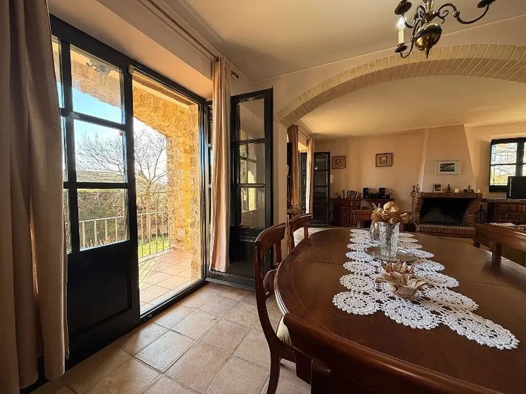 Söögituba - Luxury Stone House with Pool in Garrigoles