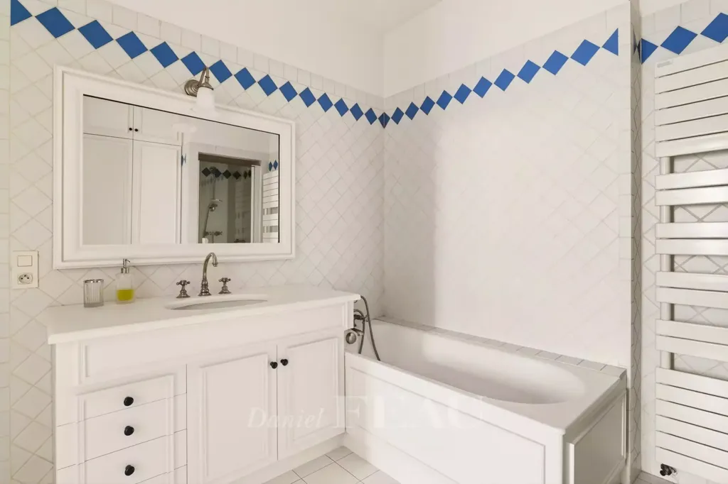 Bathrooms - Luxury Duplex with Balcony Views near Eiffel Tower