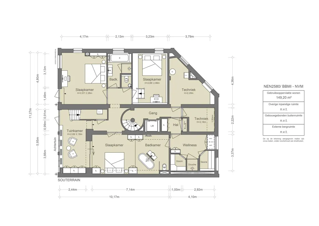 Plan - Rijksmonument Hoekwoning with Garden in Amsterdam