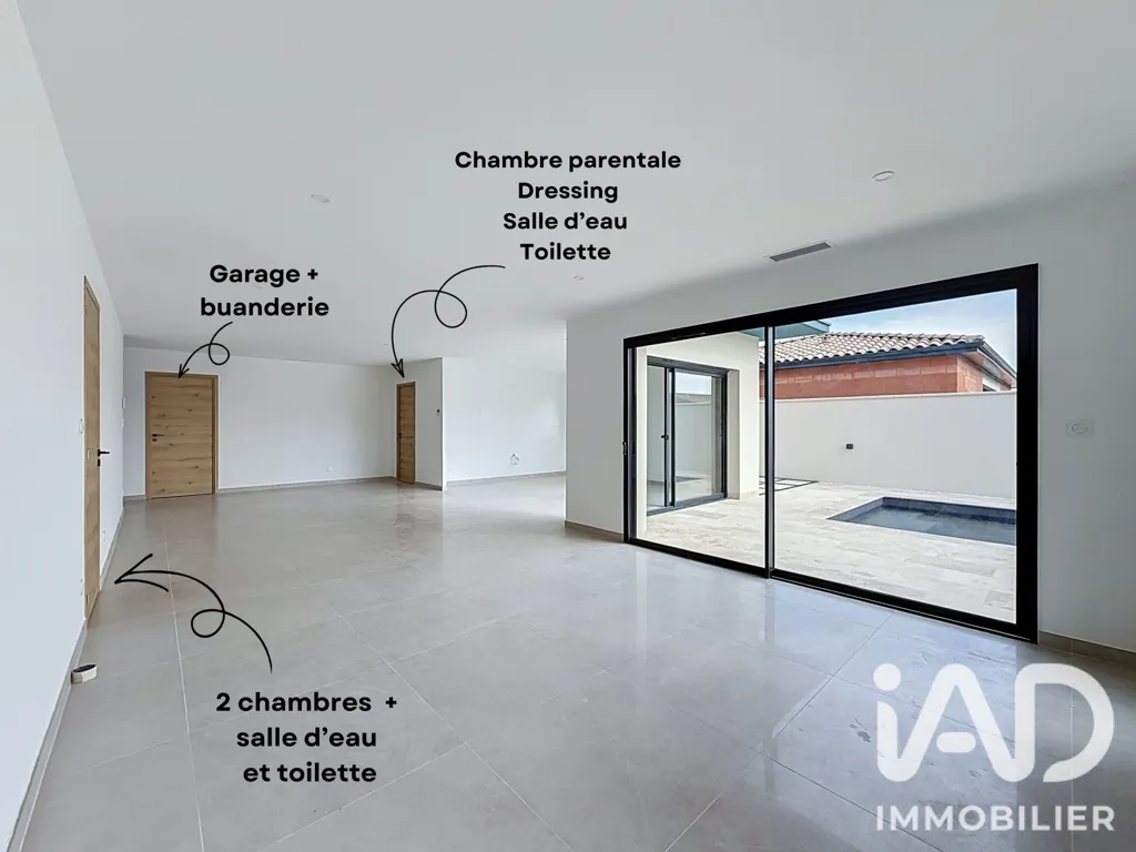 Séjour - Maison Neuve avec Piscine à Bassan