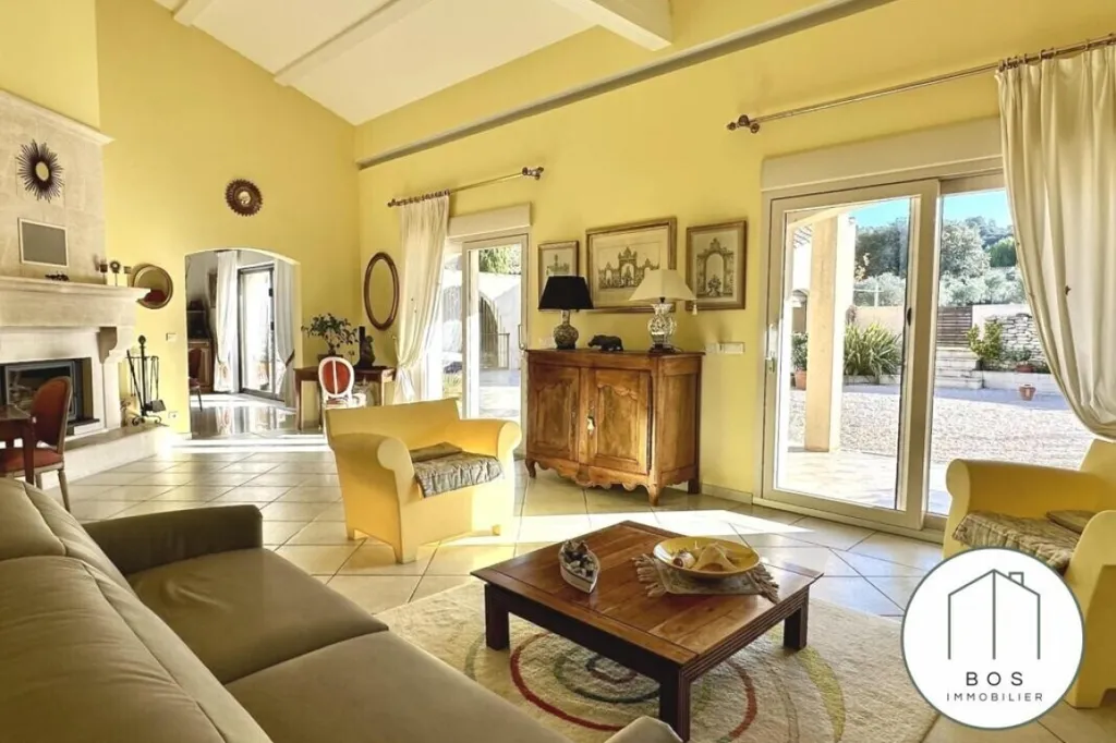 Séjour - Maison de Luxe avec Piscine à Alleins