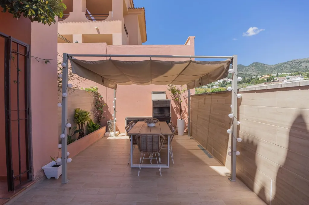 Terrasse - Corner Chalet with Sea View in Benalmádena