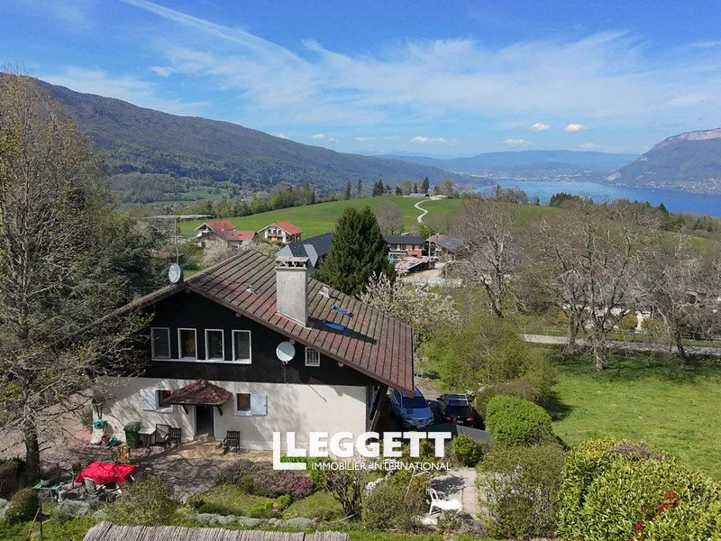 Vue aérienne - Maison avec Vue Lac d'Annecy à Saint-Eustache