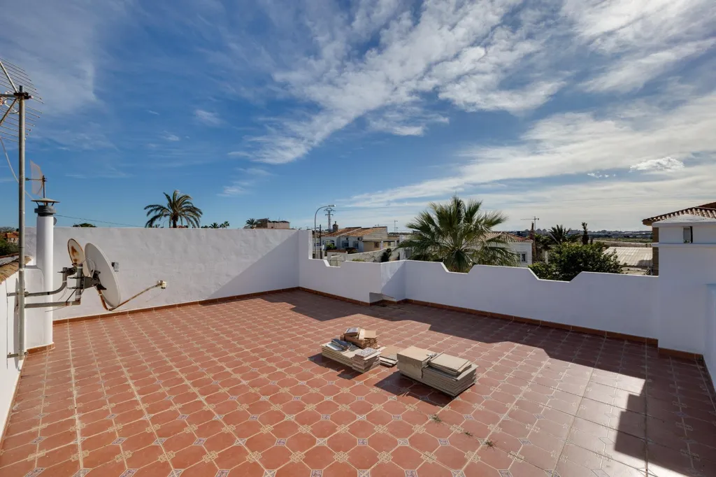 Terrace - Chalet with Pool and Sea View in El Chaparral