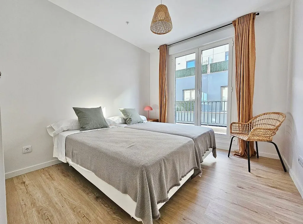 Bedrooms - Modern Flat with Terrace in Santa Cruz