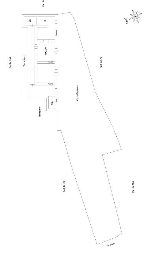 Planimetria - Luxury Flat with Garden in Capri