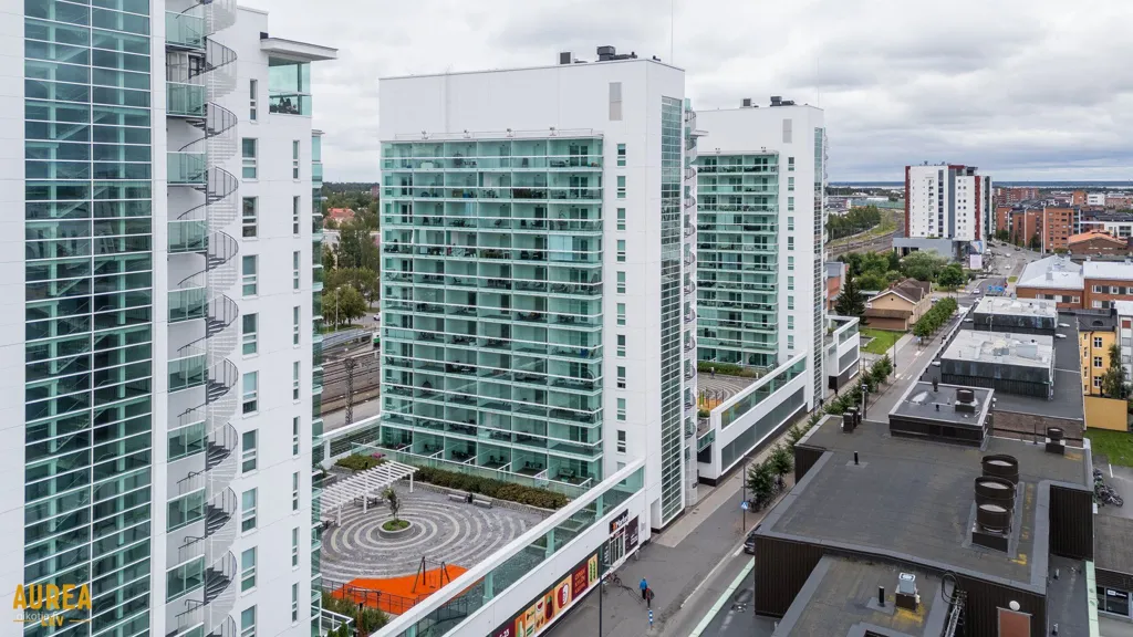 Õhuvaade - Modern Flat with South-Facing Balcony in Oulu