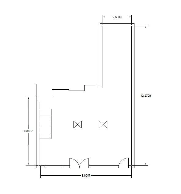 Planimetria - Commercial Space with Hostelry License in Moratalaz