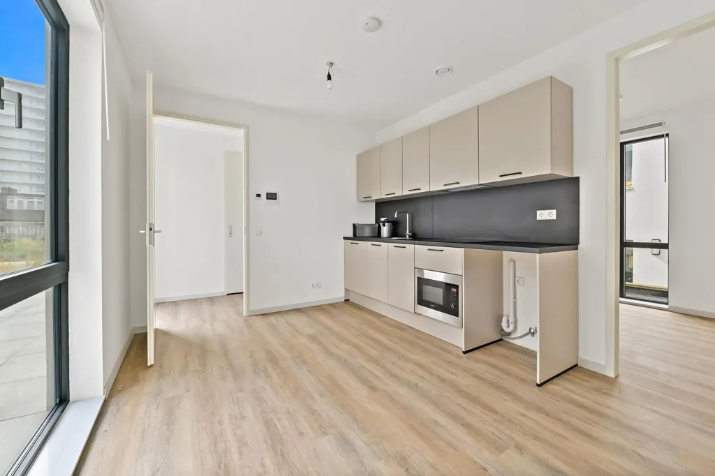 Köök - Studio Flat with Sea View in Scheveningen