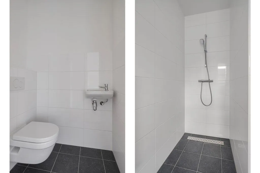 Salles de bain - Modern Hoekwoning with Garden in Leidschendam