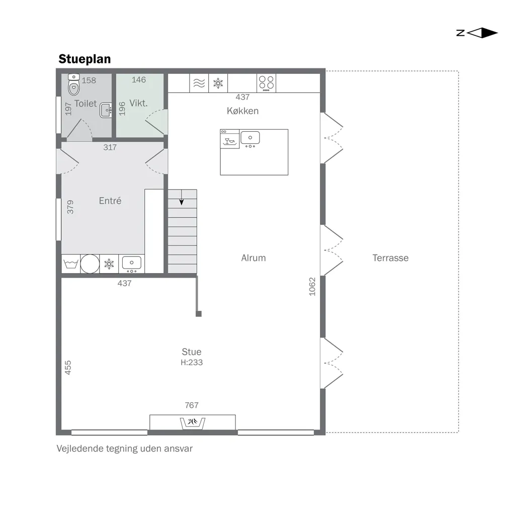 Plan - Villa with Terrace in Snave, Haarby