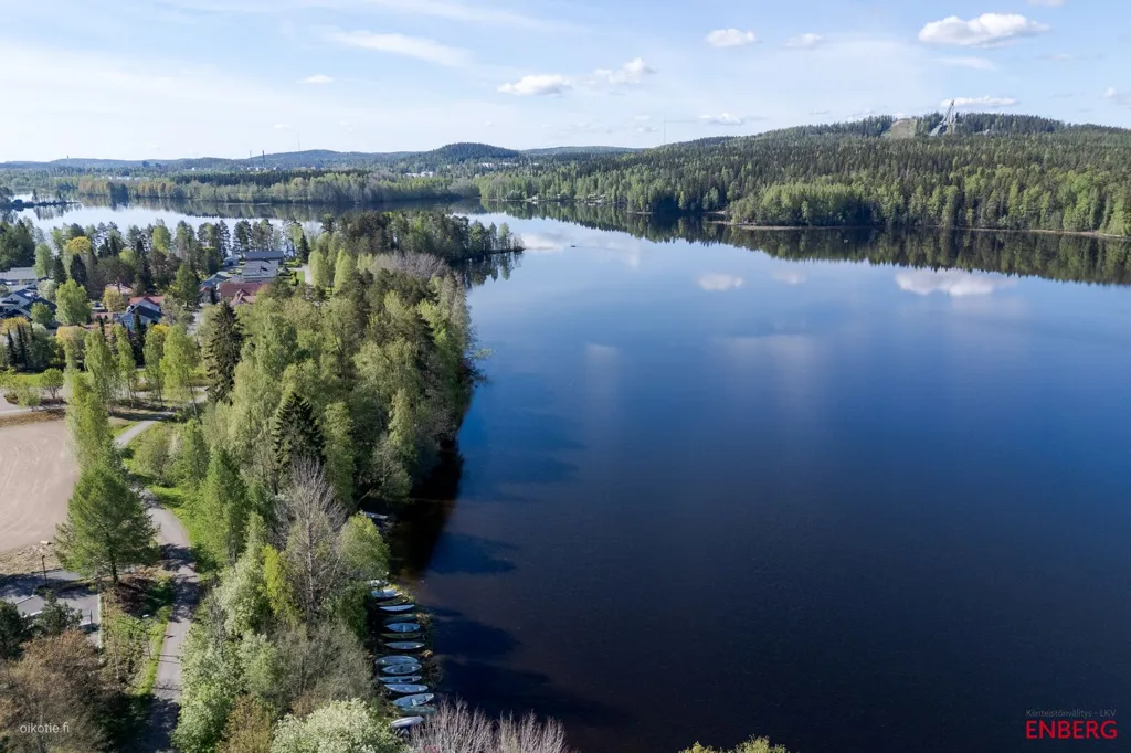 Vista aerea - Two-Storey Stone House with Sauna in Mannila