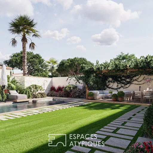 Pool - Luxury House with Pool in La Flotte