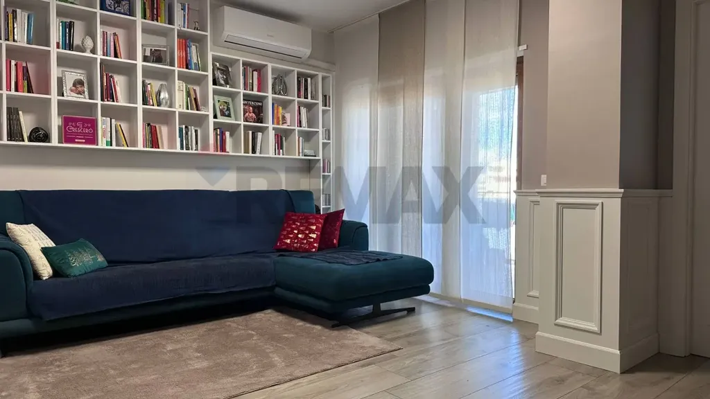 Living Room - Modern Apartment with Balcony in Cosenza