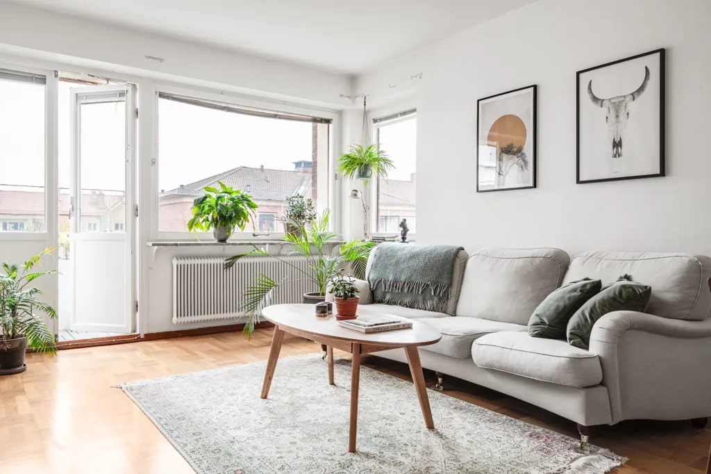 Elutuba - Fifties-Style Flat with Balcony in Malmö