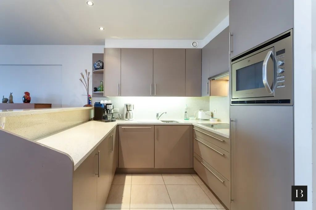 Cuisine - Appartement avec Vue Mer sur la Jetée à Blankenberge