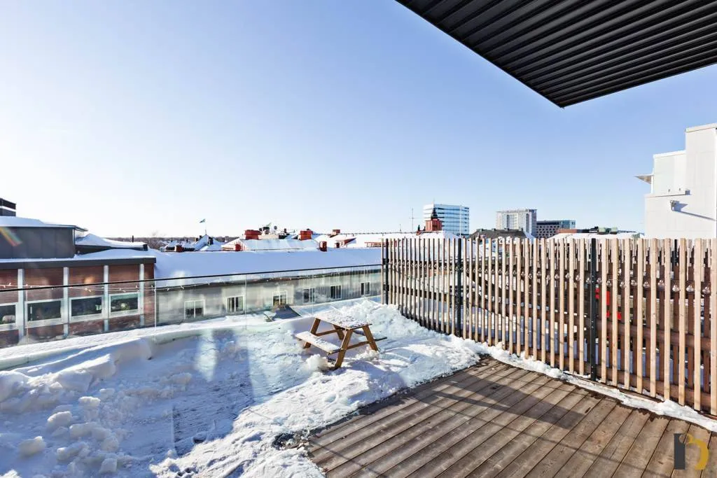 Terrasse - Penthouse with Terrace in Umeå