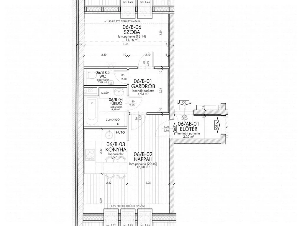 Planimetria - New Apartment with Panoramic View in Szeged
