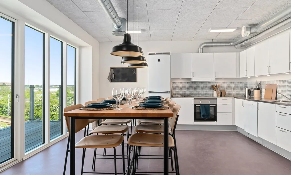 Dining Room - 1-Bedroom Flat with Parking in Copenhagen SV