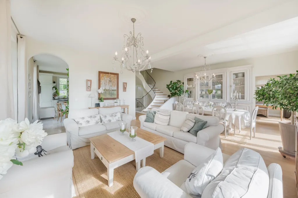 Living Room - Luxury House with Mont Blanc View near Geneva