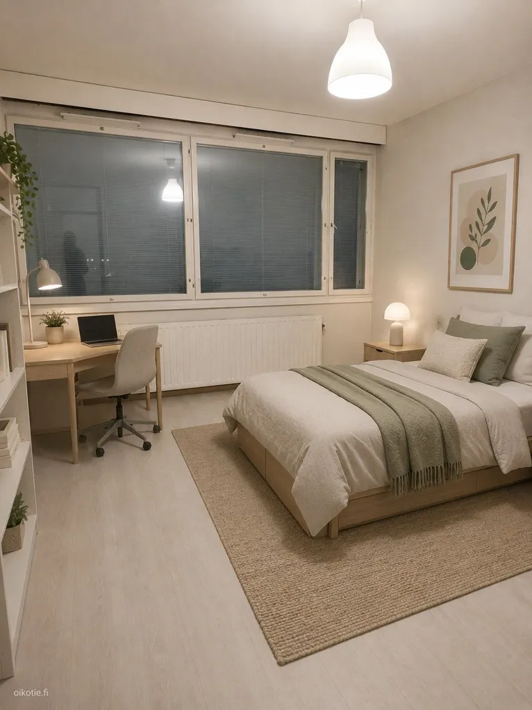 Schlafzimmer - Room with Metro Access in Itäkeskus, Helsinki