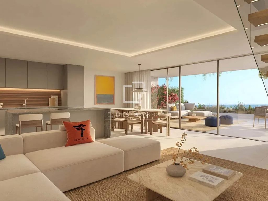 Living Room - Apartment with Sea View in Benalmádena