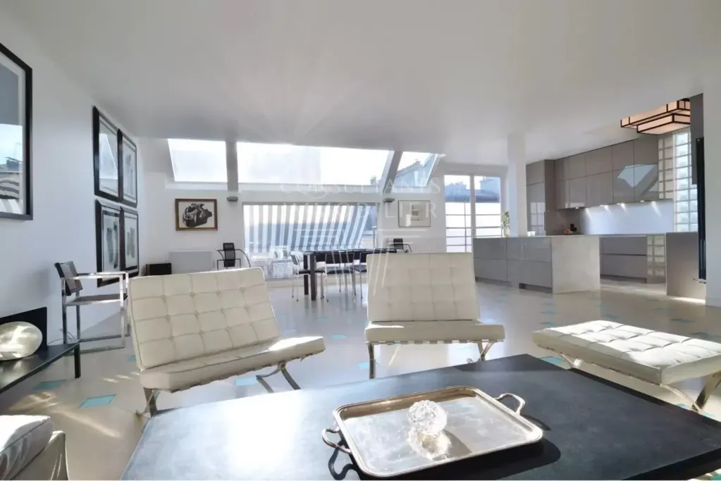 Séjour - Triplex Historique avec Terrasse à Paris